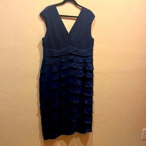 Teal Adrianna Papell Dress